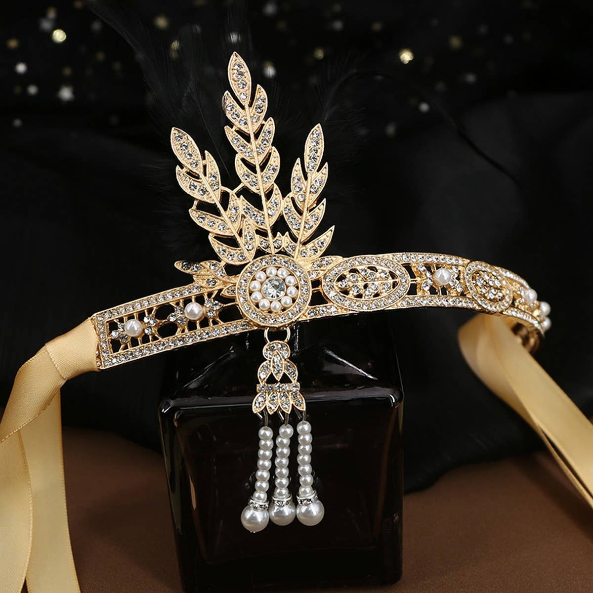 GATSBY JEWELRY CROWN SAME STYLE BRIDAL HEADDRESS