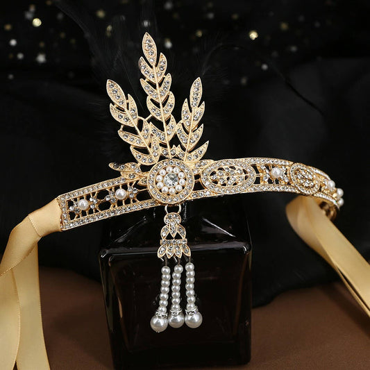 GATSBY JEWELRY CROWN SAME STYLE BRIDAL HEADDRESS