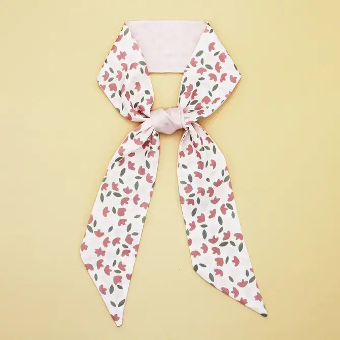 FLOWER PRINT HEAD SCARF