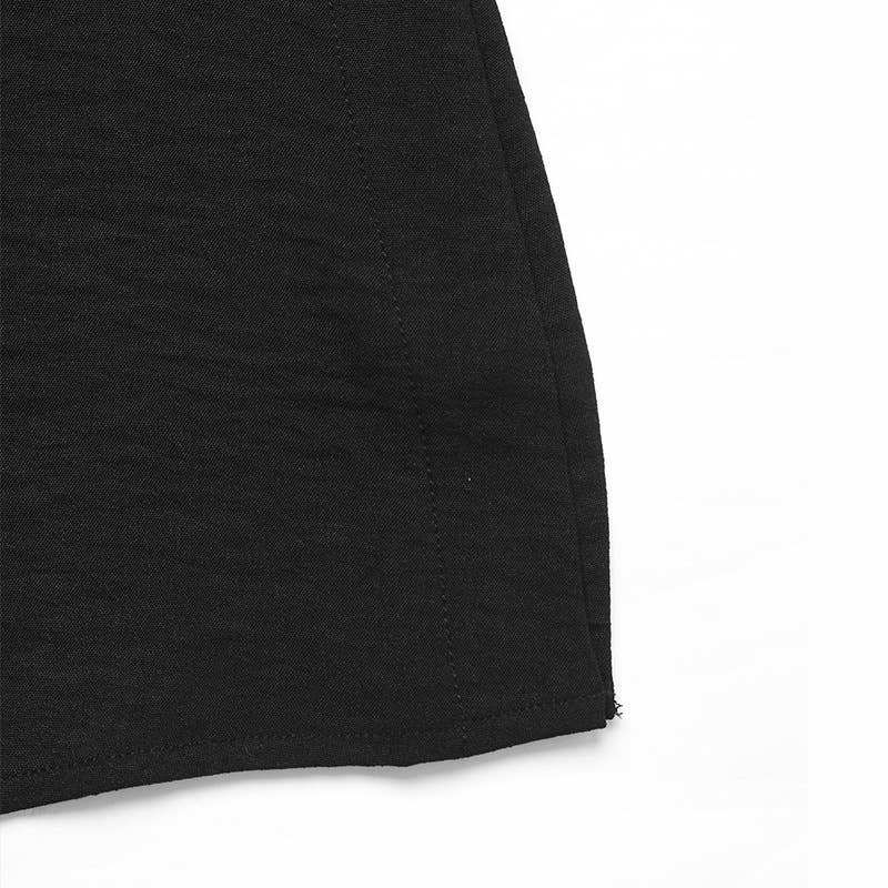 Casual commuting long loose button half skirt