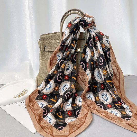 Velvet Feel Large Scarf - Cozy Winter Shawl Wrap