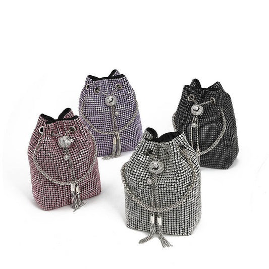 FASHION CHAIN NEW RHINESTONE LANTERN EVENING BAG_CWAB3592
