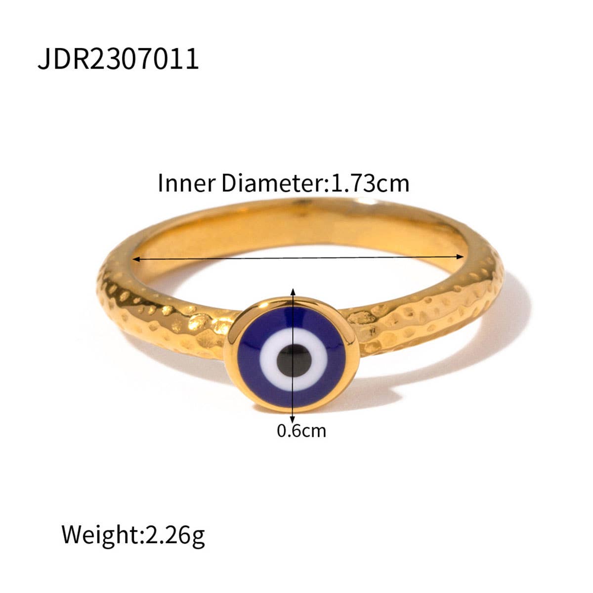 OIL DRIPPING BLUE EVIL EYE PENDANT RINGS,EARRINGS_CWAJE0621