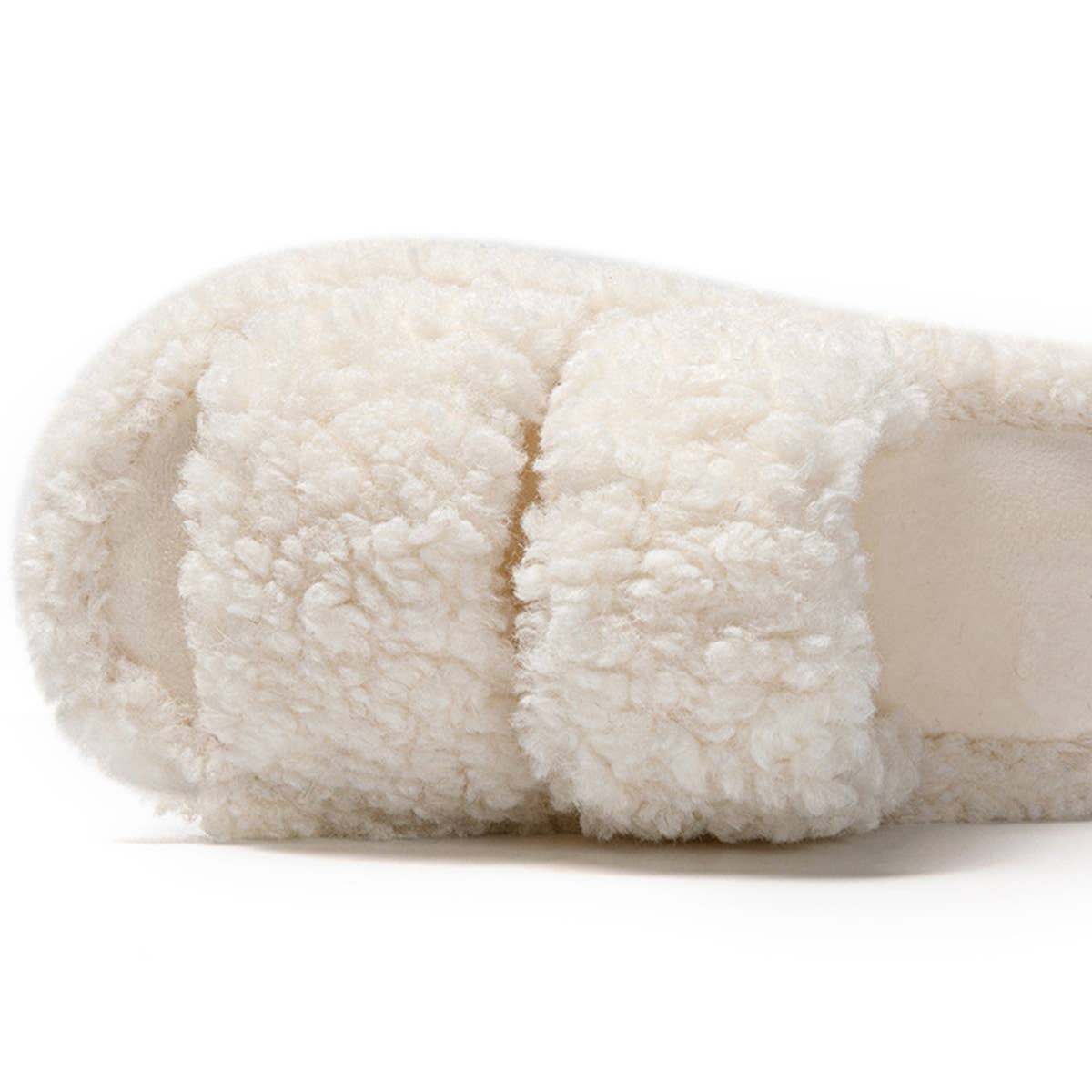 HOME CANDY COLOR BAR CURLY COTTON SLIPPERS_CWSHS0826