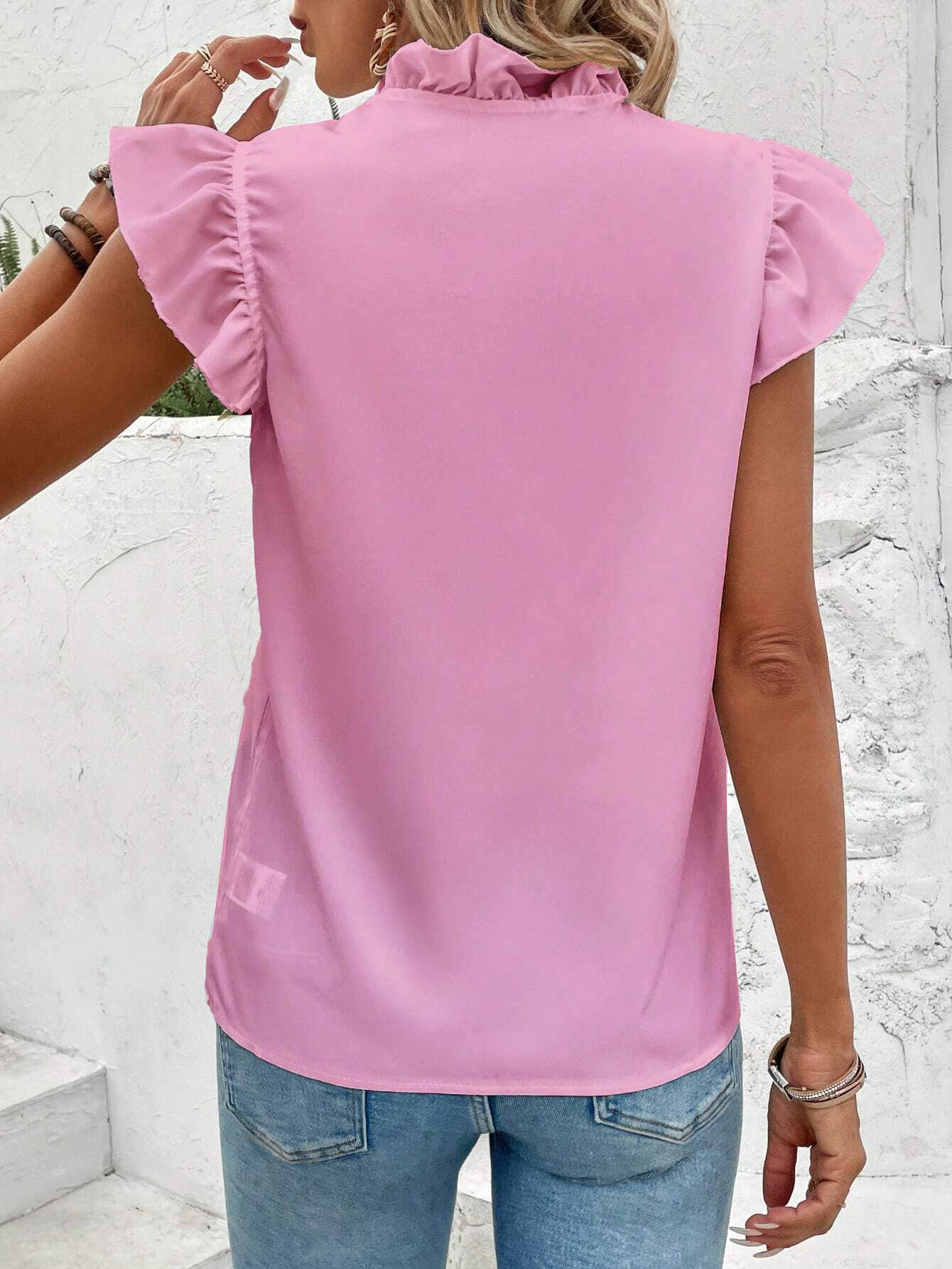 RUFFLED BLOUSE FOR WOMEN