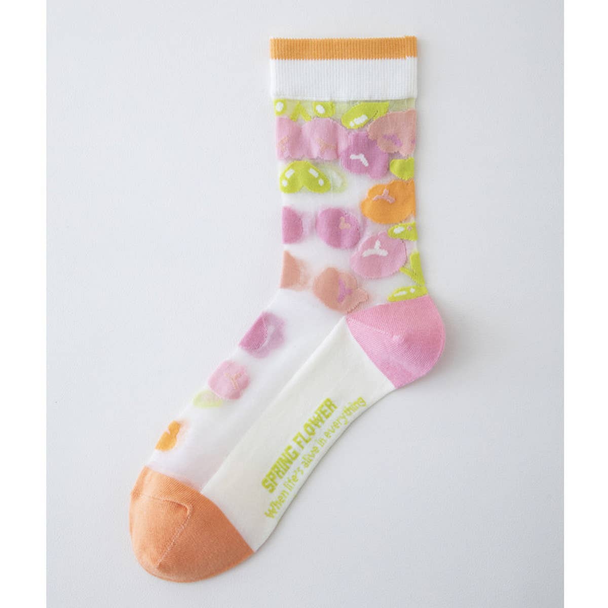 2024 NEW TRANSPARENT GLASS SILK FLOWER SOCKS_CWMS0546