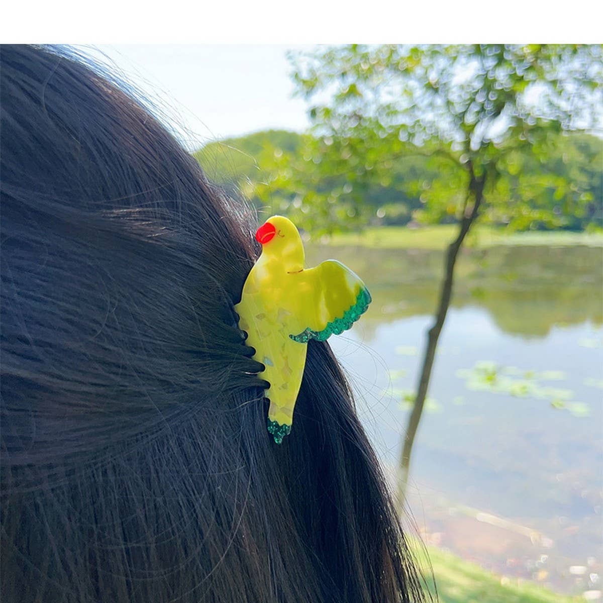 FLYING BIRD TEMPERAMENT SWEET HAIR CLIP_CWAHA1489