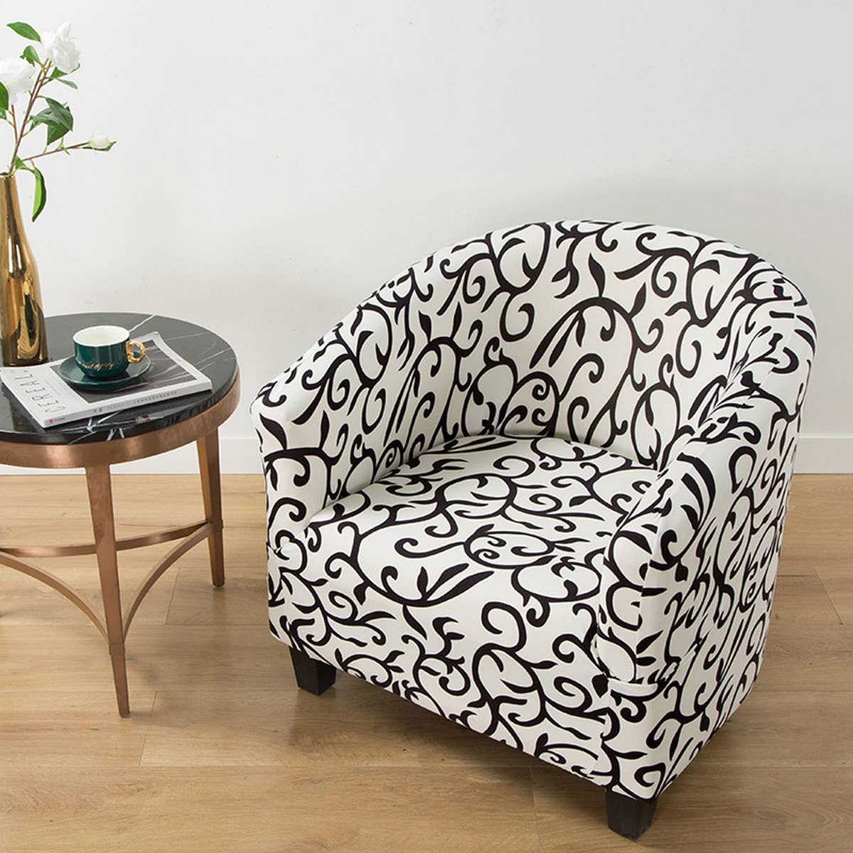 Single Sofa Chair Cover, Small Round Fit_CWMM8319