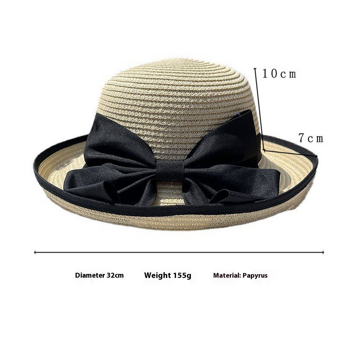 Summer exquisite beach sun protection straw hat_CWAH3435