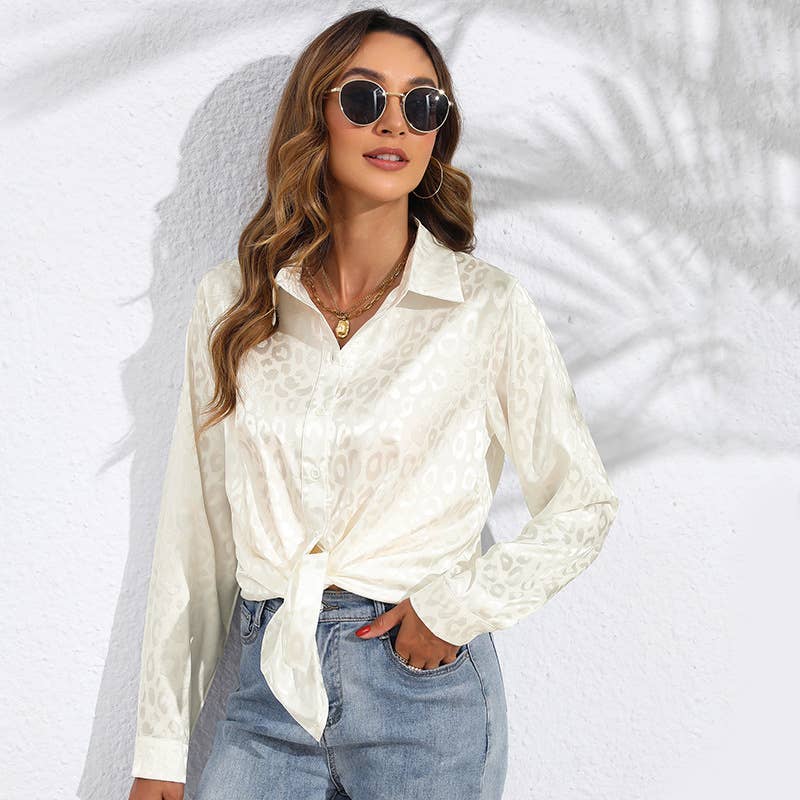 Women's satin fancy shirt