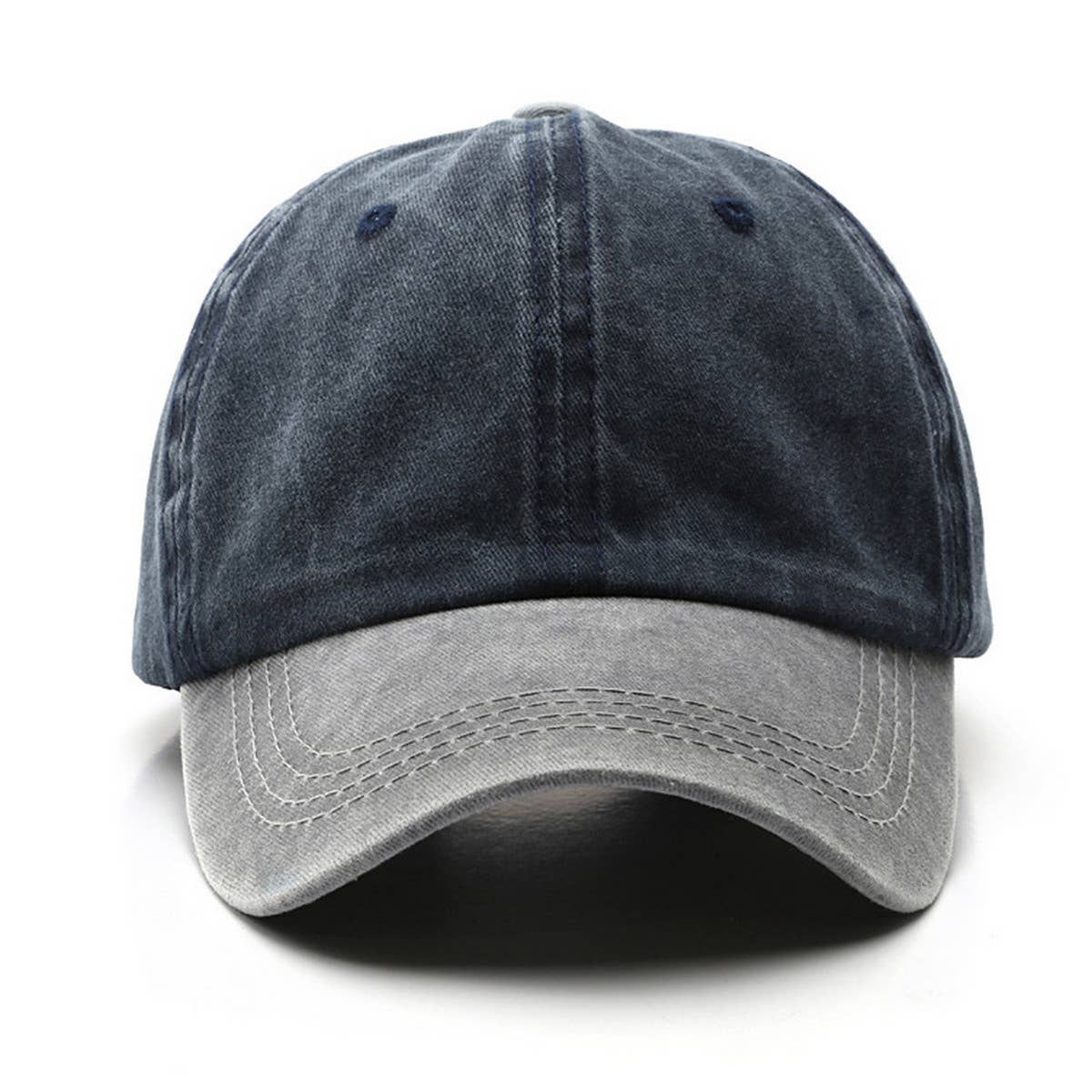 CWAH3233_TRENDY SPLICING LIGHT PLATE BASEBALL CAP