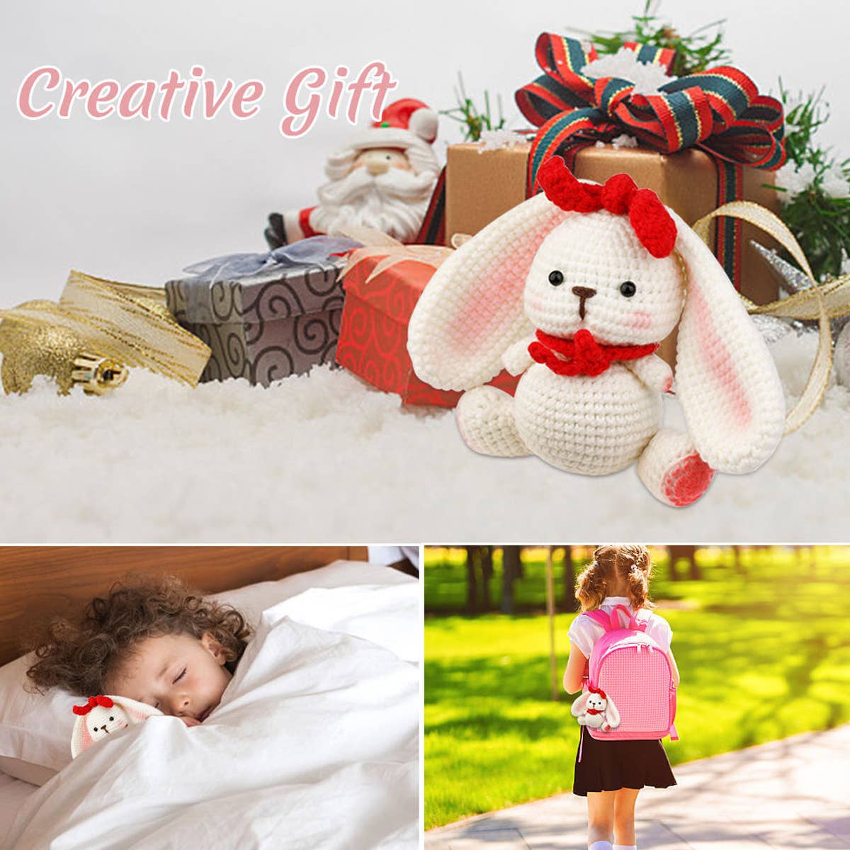 HANDMADE DOLL RABBIT CROCHET MATERIAL PACK