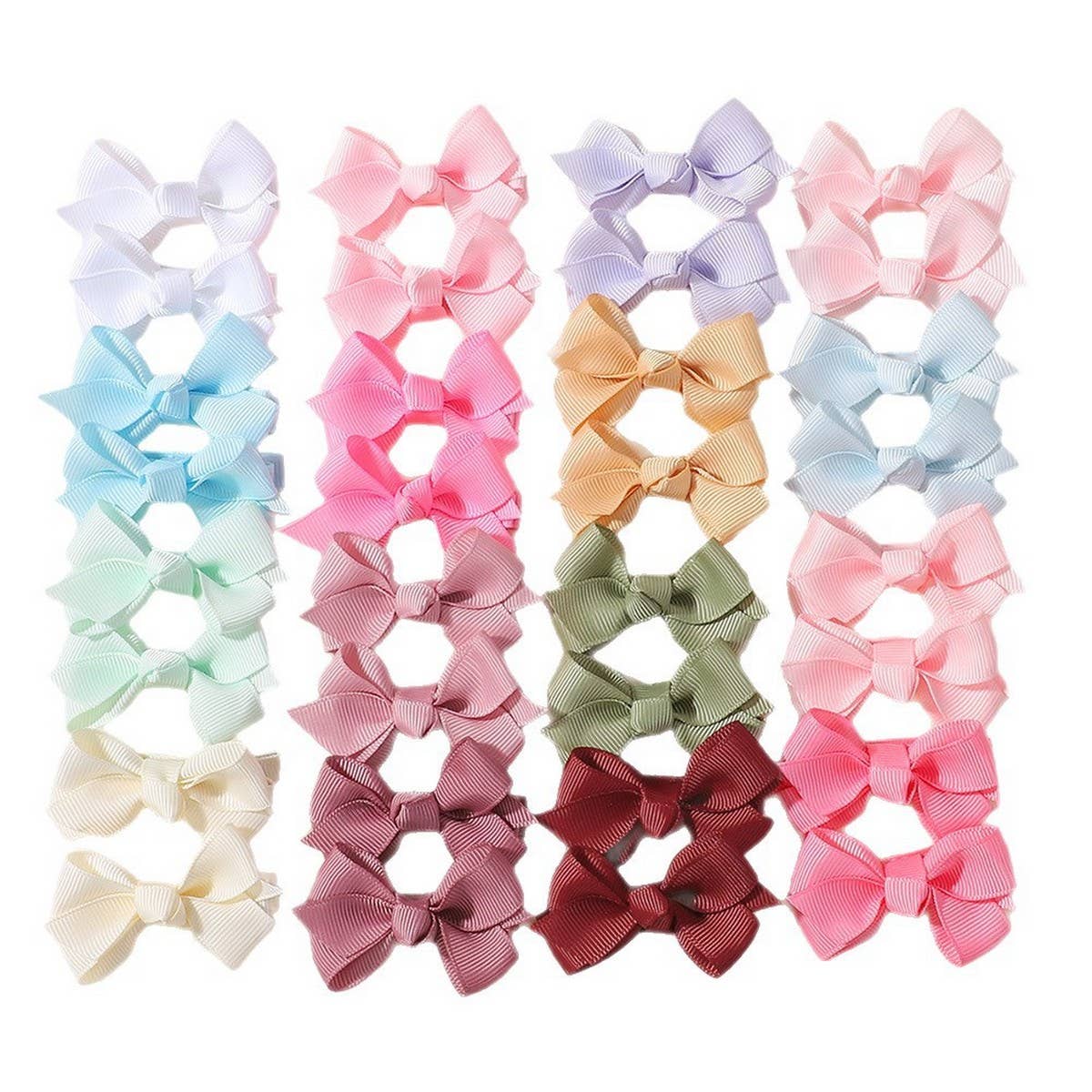 Glitter Bow Hair Clip Set for Girls Party Daily