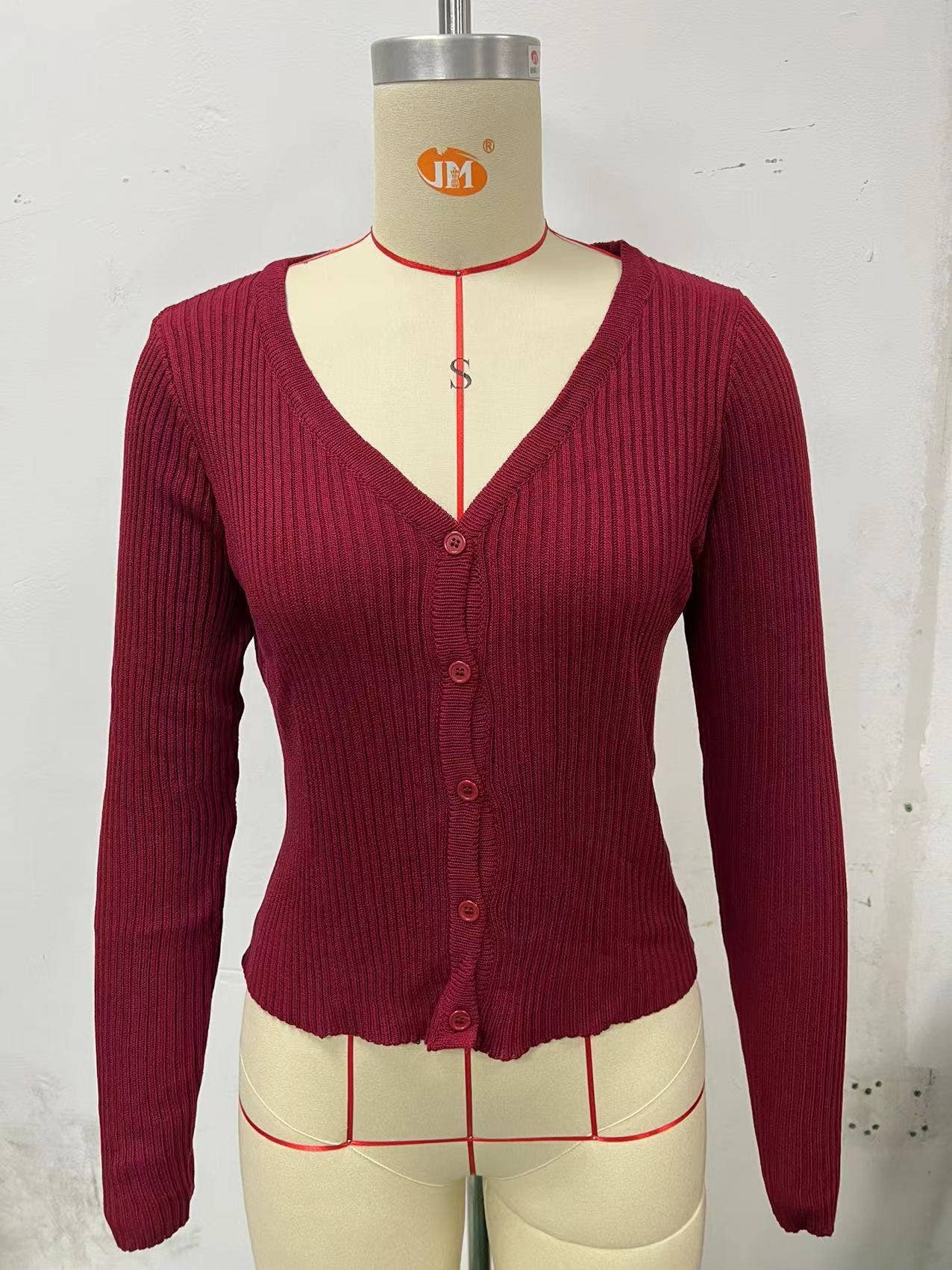 SINGLE-BREASTED CARDIGAN SOLID COLOR KNIT COAT