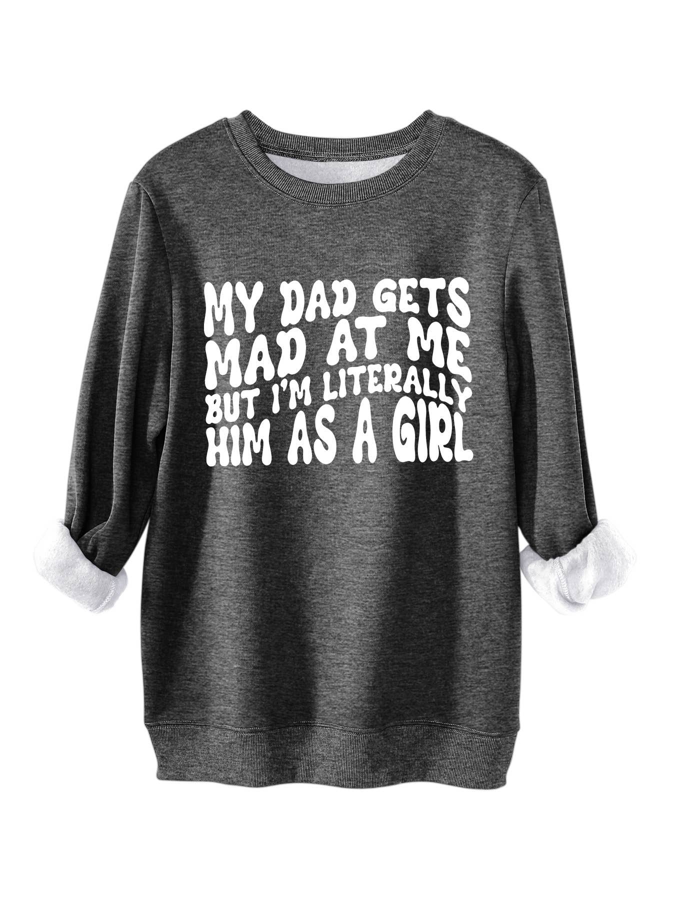 Fashionable letter printed thickened warm hoodie