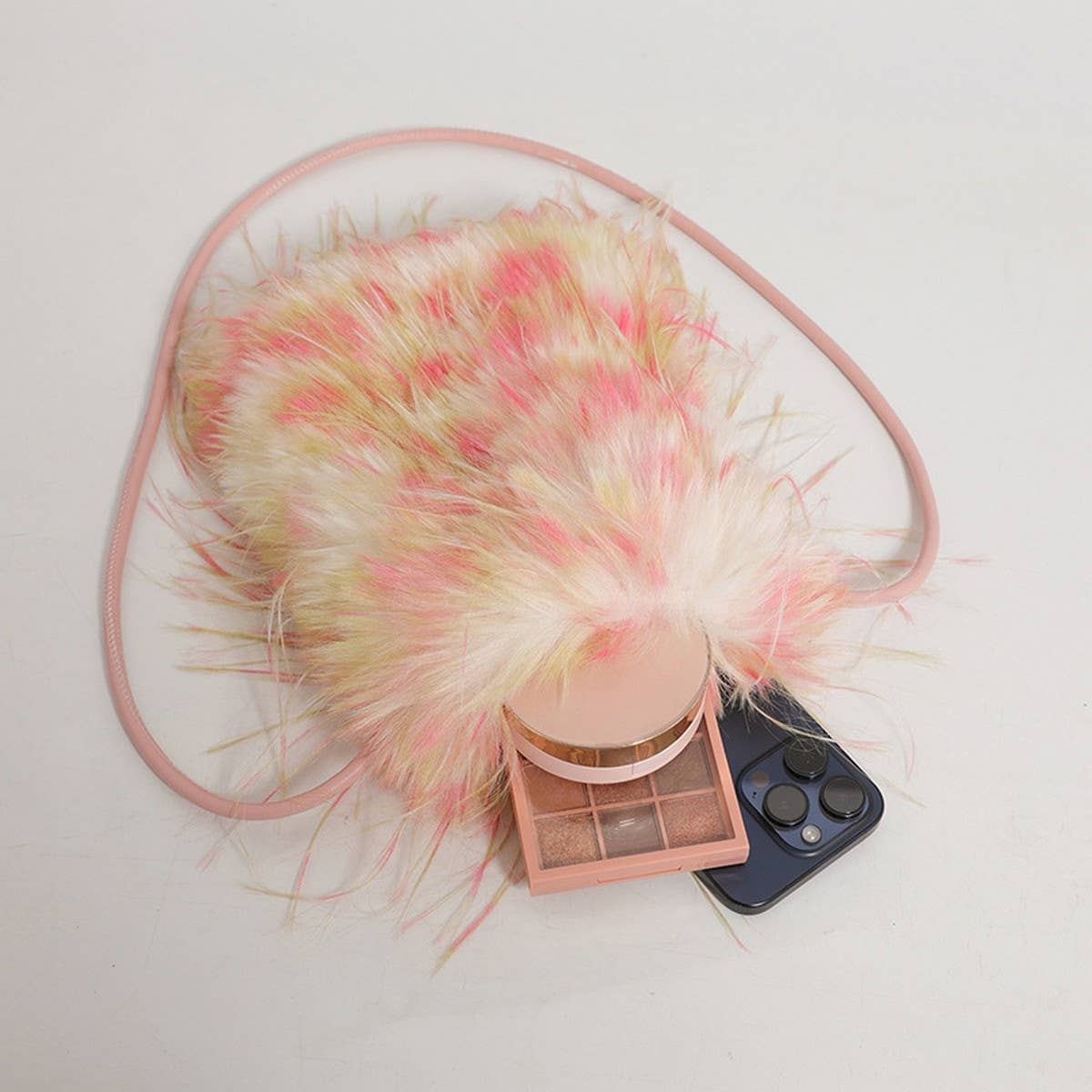 WINTER FAUX FUR SHOULDER CROSSBODY PLUSH BAG_CWAB4007