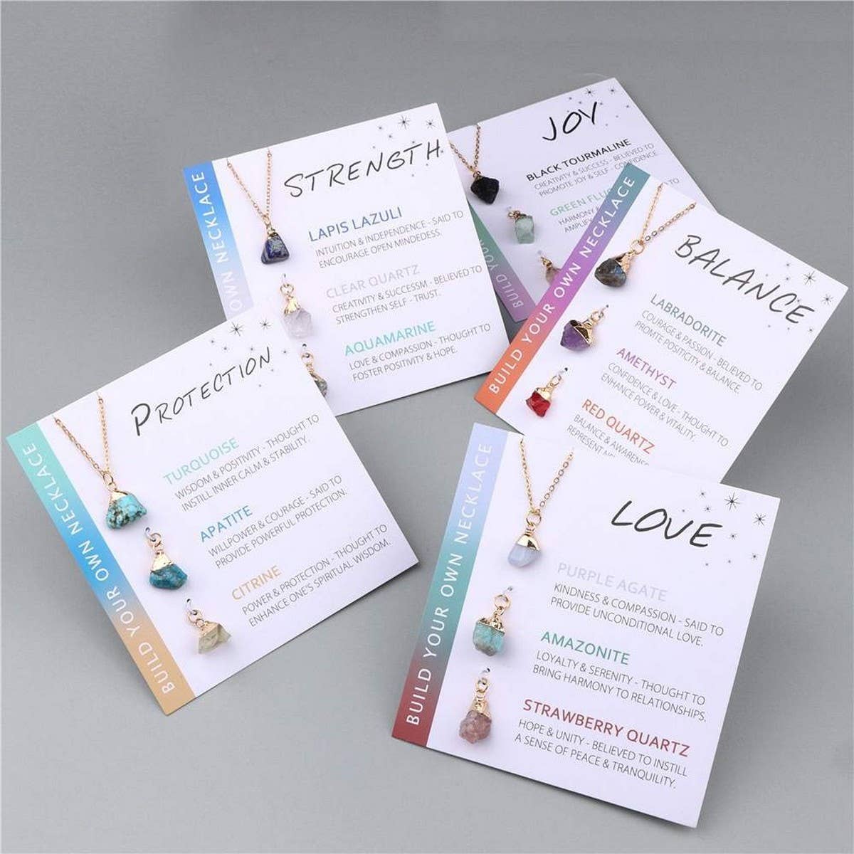 IRREGULAR NATURAL STONE NECKLACE SET