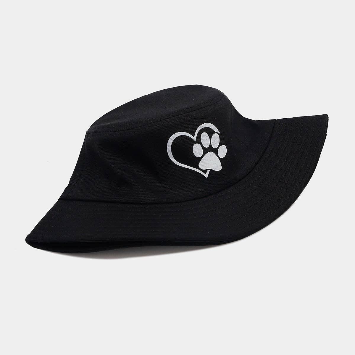 SIMPLE LOVE DOG PAW BUCKET HAT_CWAH1651