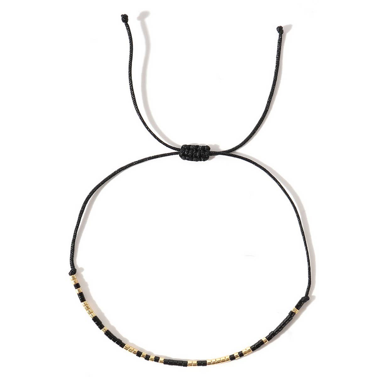 RICE BEADS MORSE CODE THIN BRACELET_CWAB4629