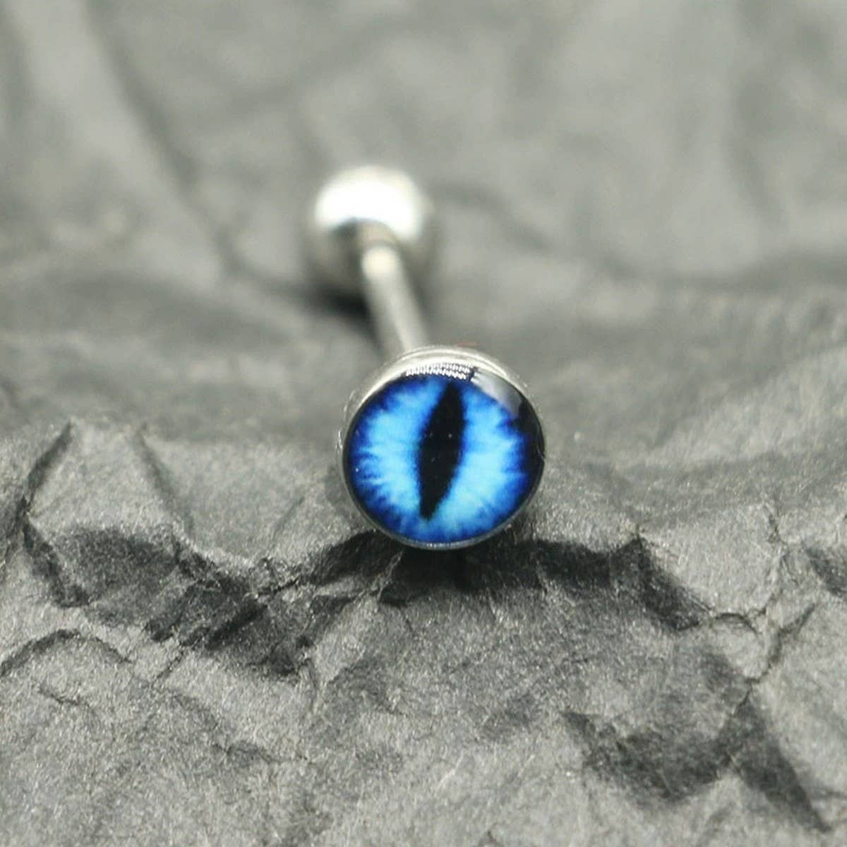 Colorful Eye Tongue Stud Stainless Steel Piercing