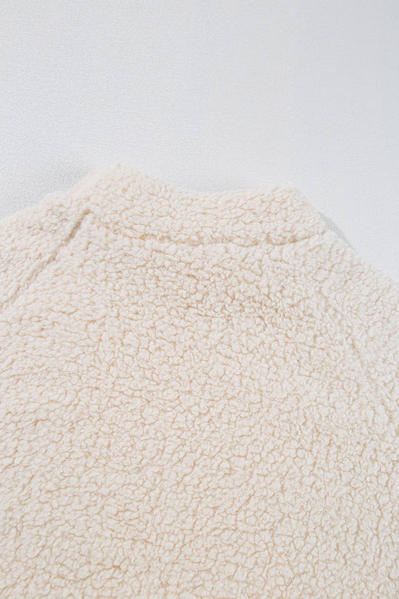 SOLID DROP SHOULDER FLEECE TURTLENECK HOODIE