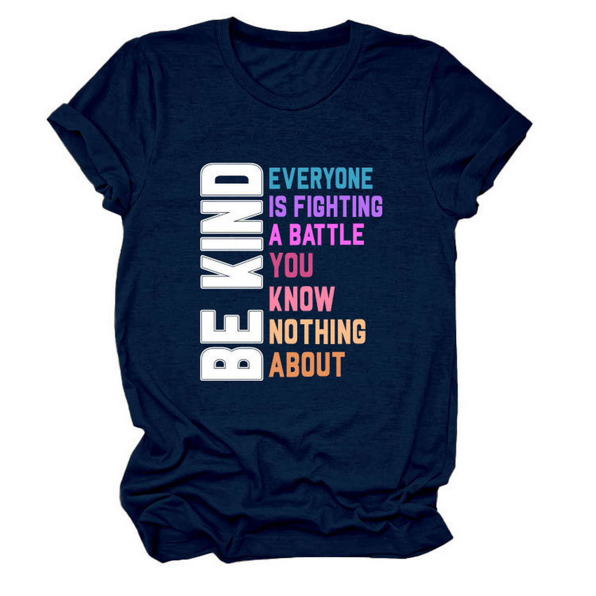 Trendy Women¡¯s Tee with Kindness Slogan