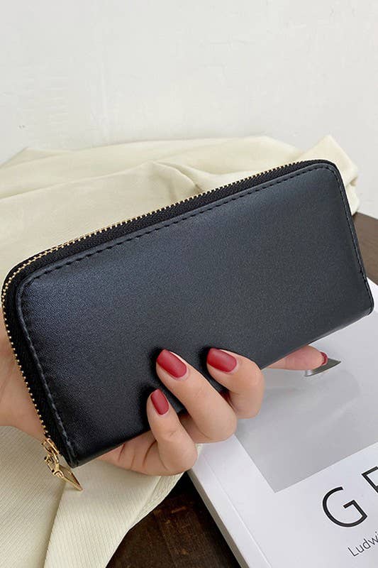 SOFT LEATHER CLUTCH PURSE WALLET_CUAB0056