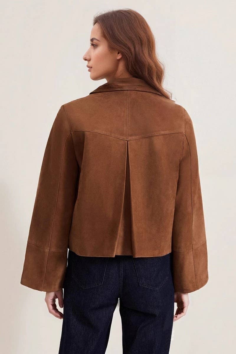 CWOCAL2326_SPRING AND AUTUMN NEW SOLID COLOR FASHION JACKET