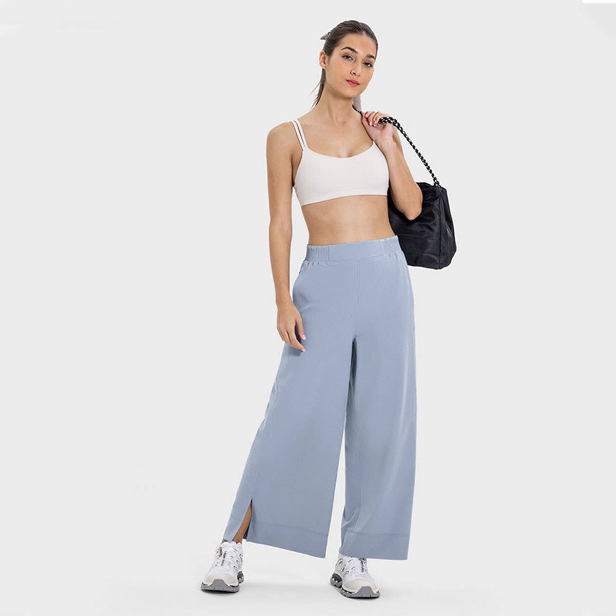 Women's Ice-Feel Wide-Leg Yoga Pants