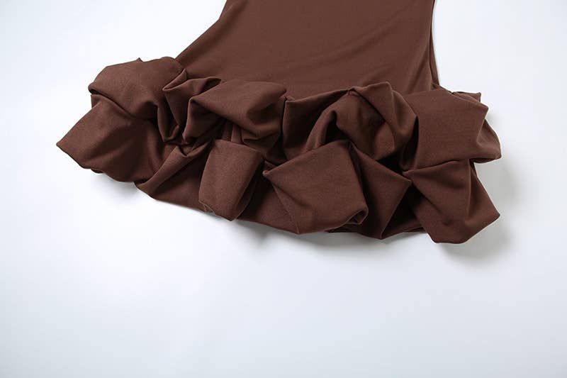 Ruched Backless Bodycon Dress