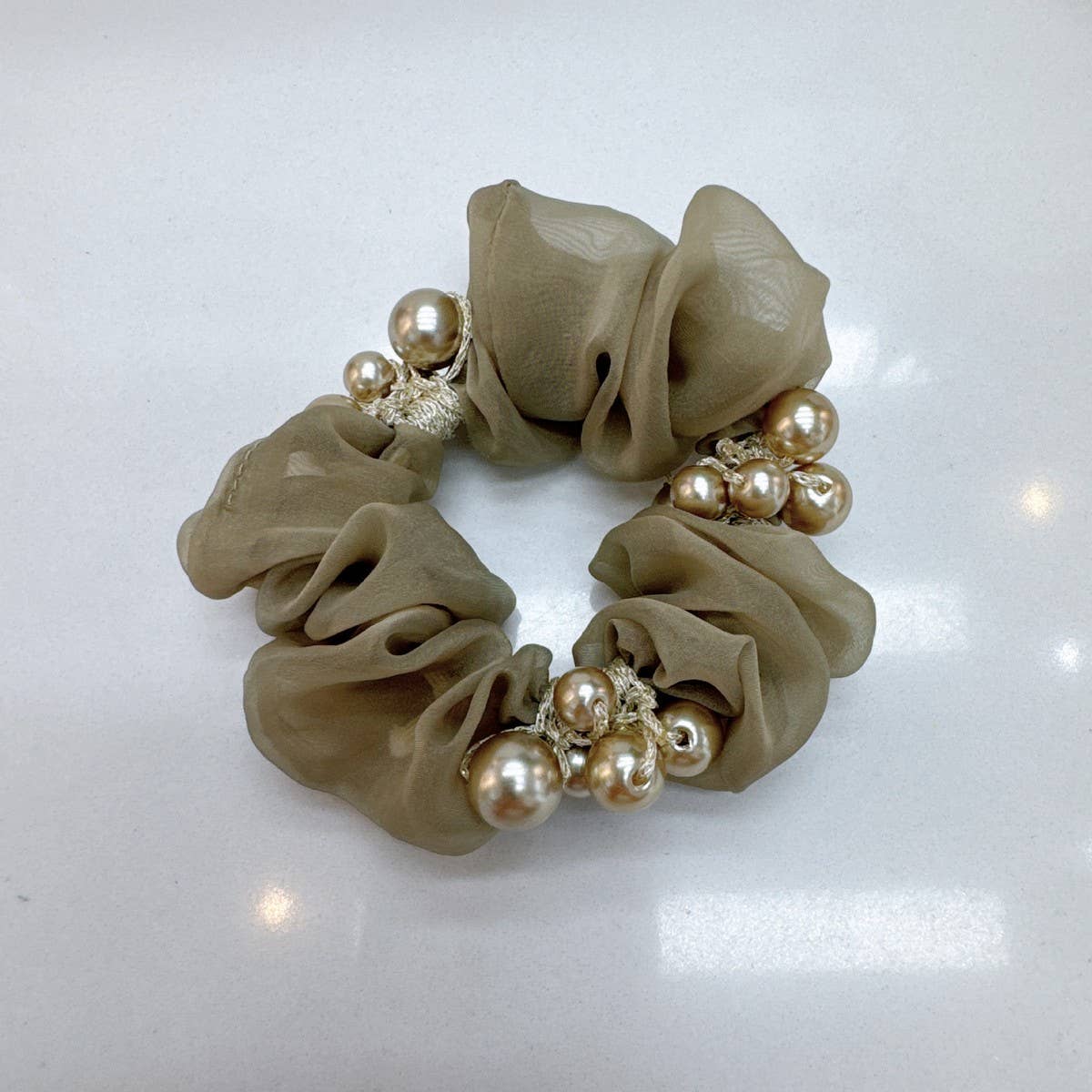 Elegant Pearl Hair Tie Cute Ponytail Holder