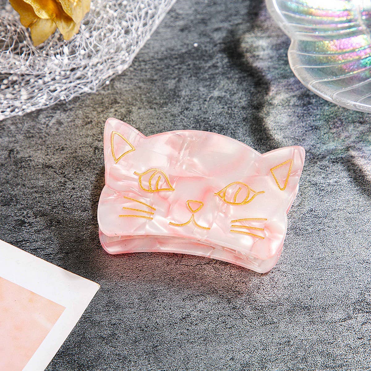CWAHA1310_CUTE KITTEN SERIES HAIR CLAW CLIP