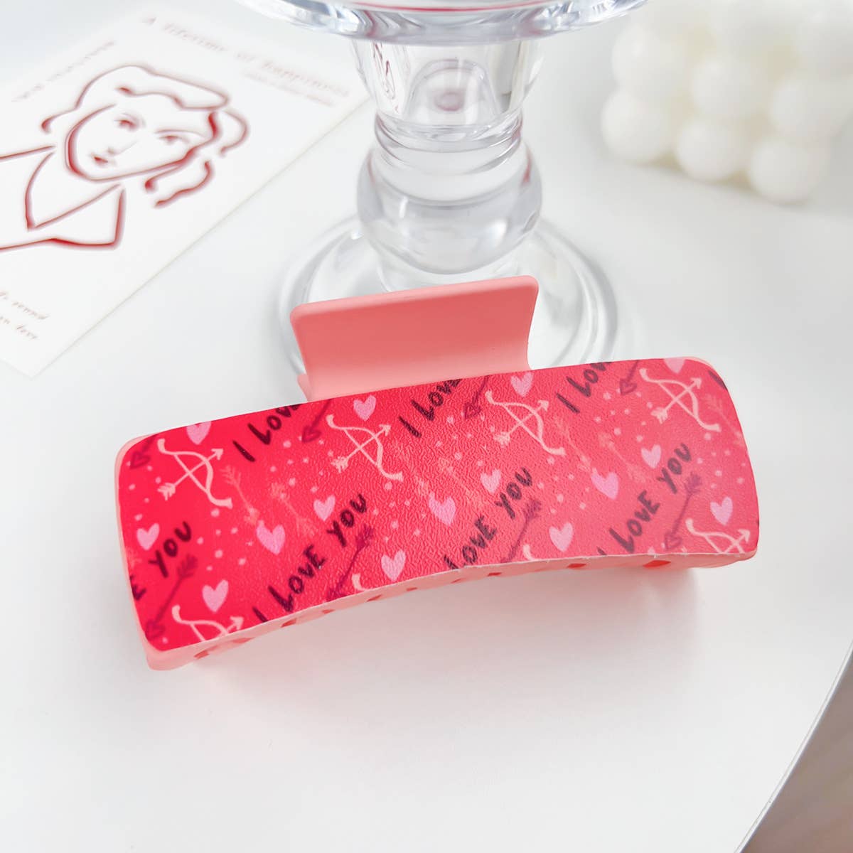 Romantic love plastic hairpins Valentine's Day