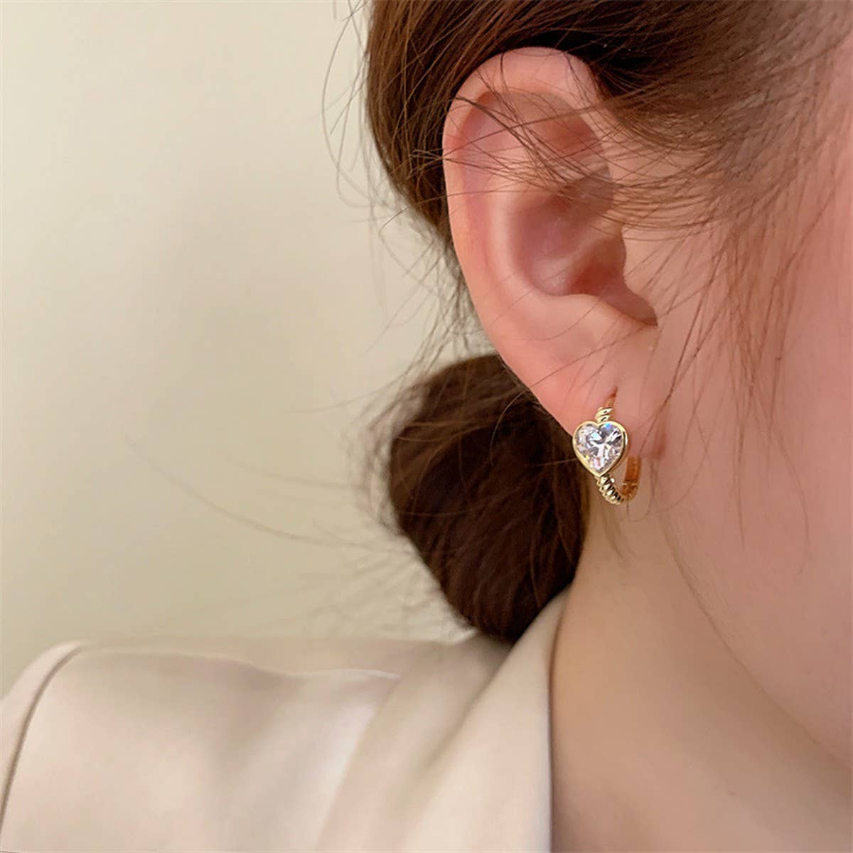 VALENTINE'S DAY NEW DESIGN ZIRCON HEART EARRINGS