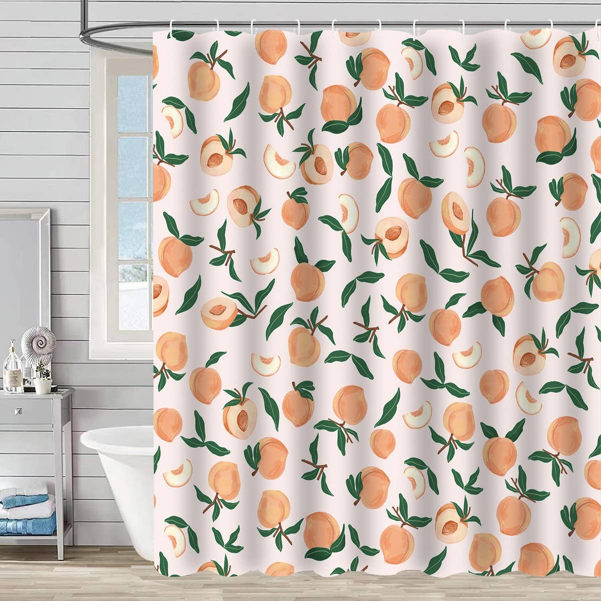 DIGITAL PRINTING FRUIT ISOLATION SHOWER CURTAIN
