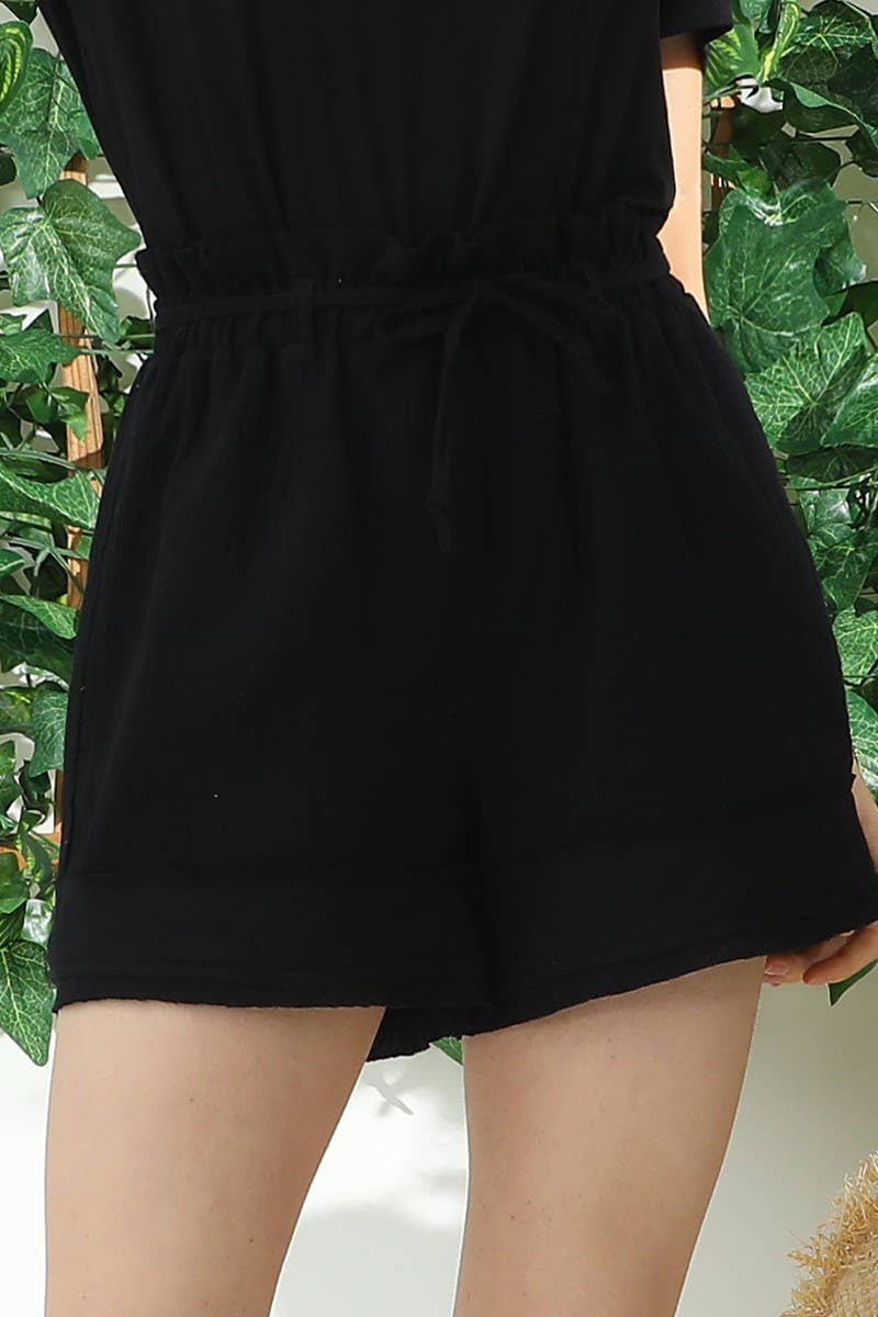 CWBSP153_HIGH WAIST VINTAGE COTTON PANTS WITH RAW CUT