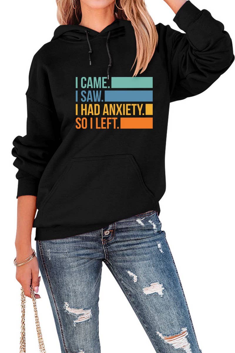 WOMEN NEW STYLE LETTER PRINT LOOSE HOODIE_CWOHOL0342