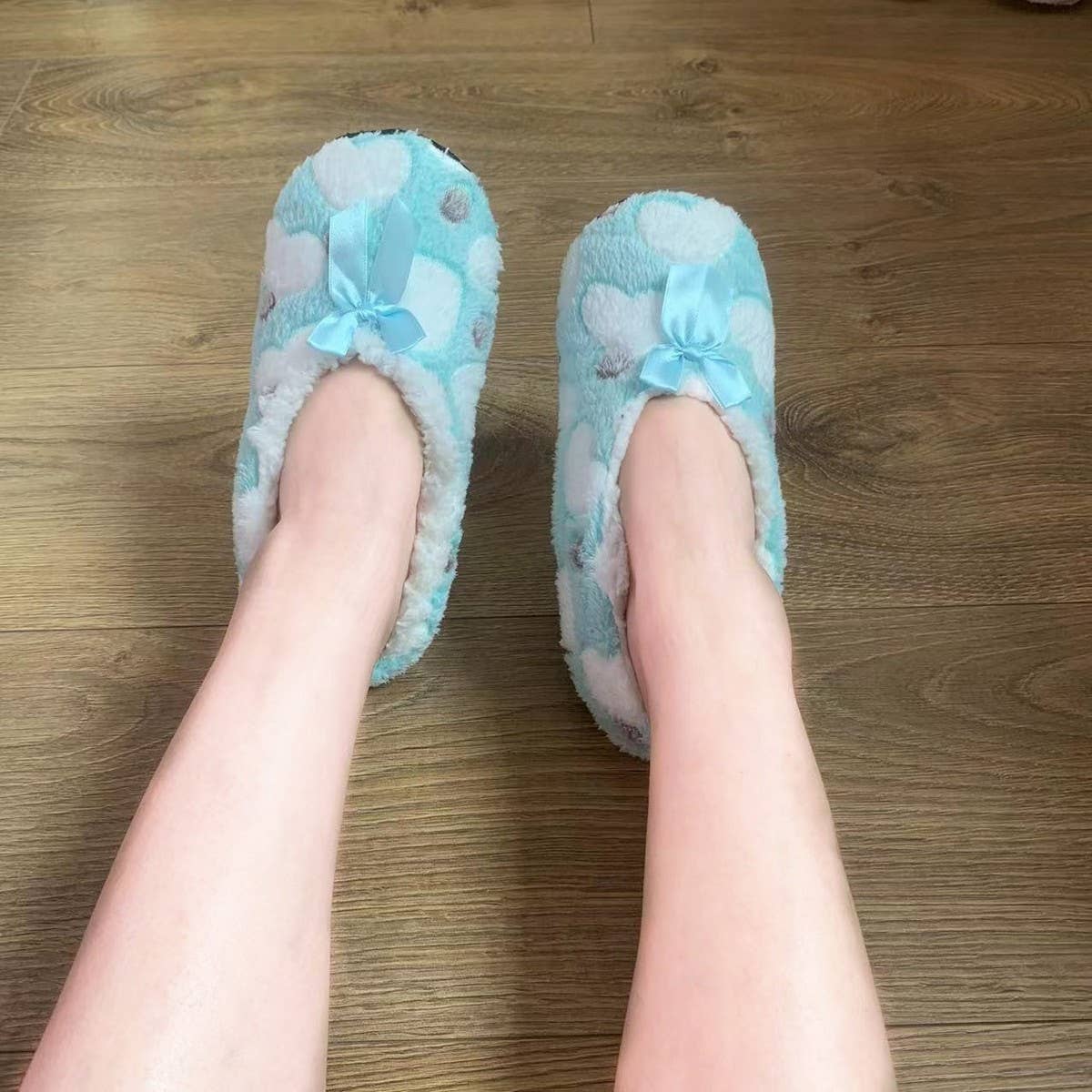 WOMEN'S  SOCKS HOME FLEECE FLOOR SOCK SLIPPERS