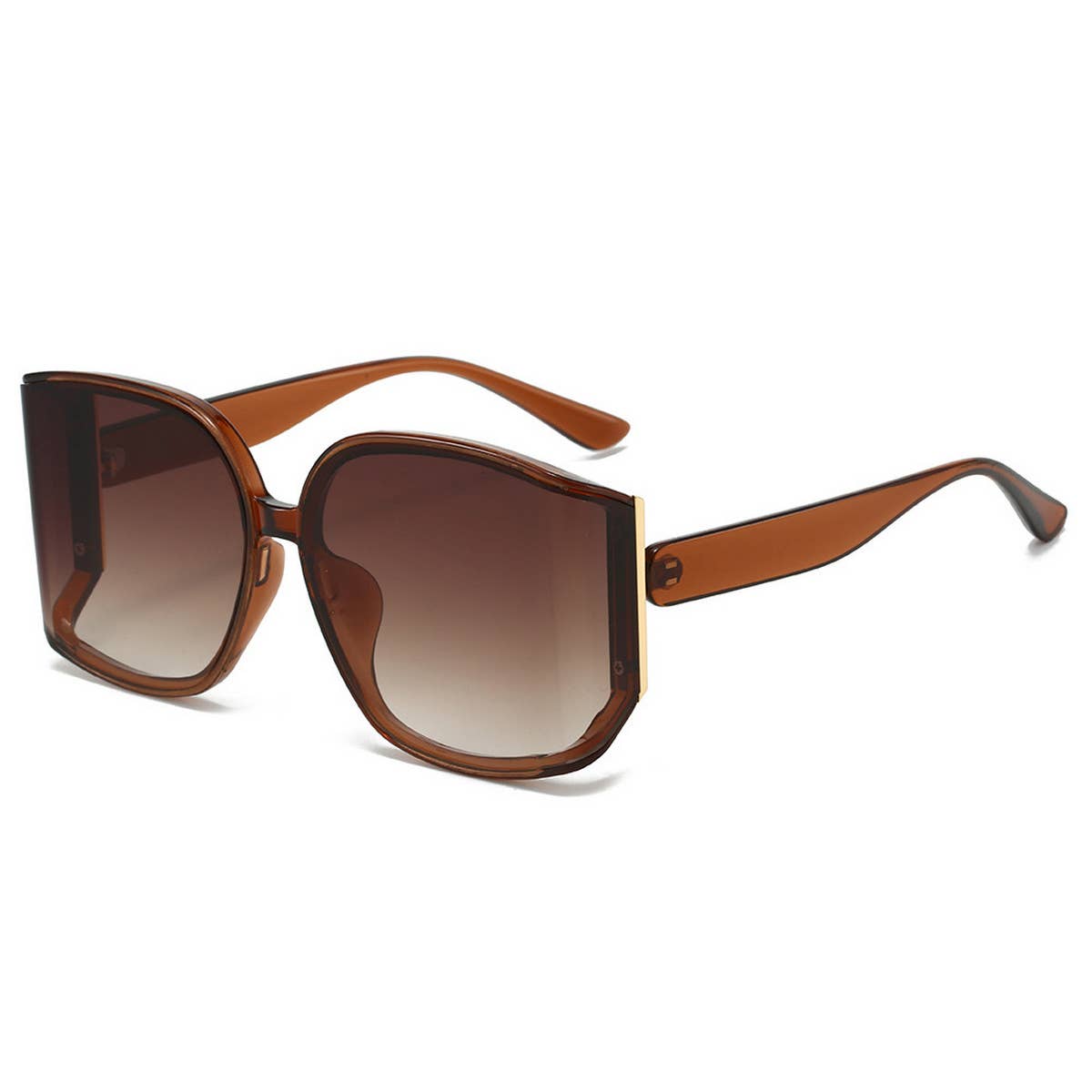 ANTI-UV LARGE FRAME POLYGONAL CURVED SUNGLASSES_CWASG0392