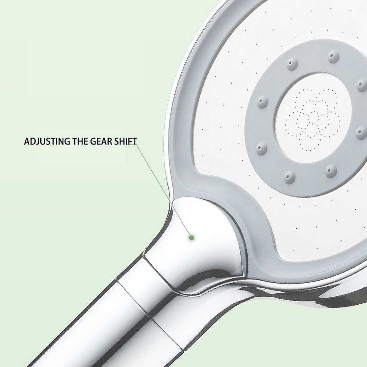 THREE-SPEED LARGE PANEL SPRAY BOOSTER SHOWER