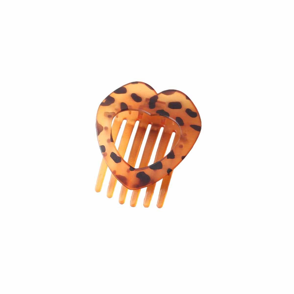 CWAHA07446_FLAT HEART HAIR CLAW CLIP STRONG GRIP FOR WOMEN