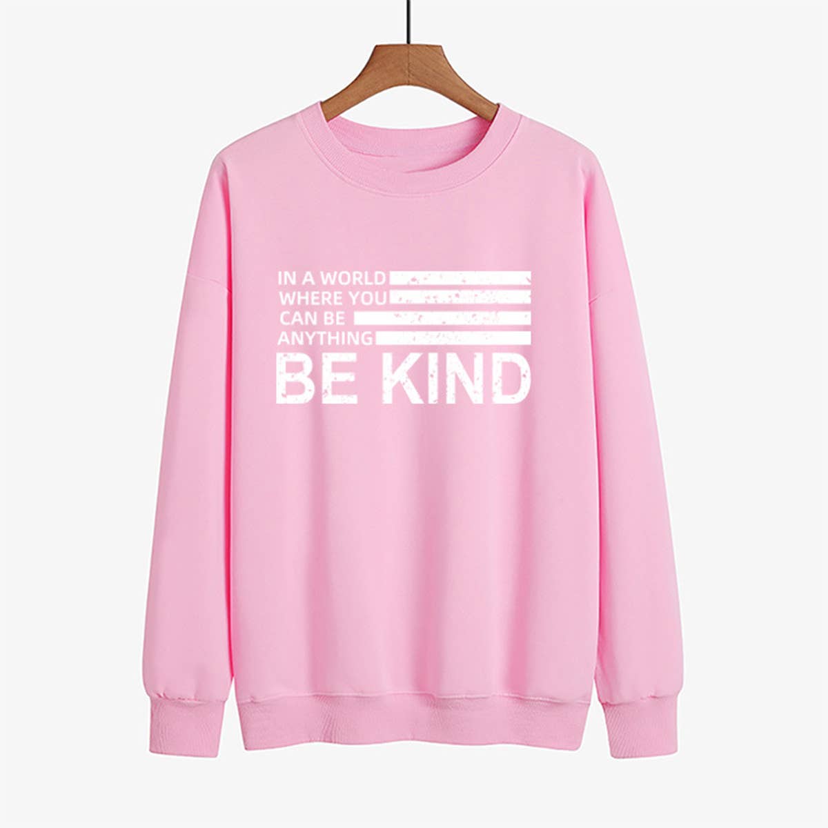 Basic monogrammed round neck hoodie