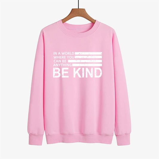 Basic monogrammed round neck hoodie