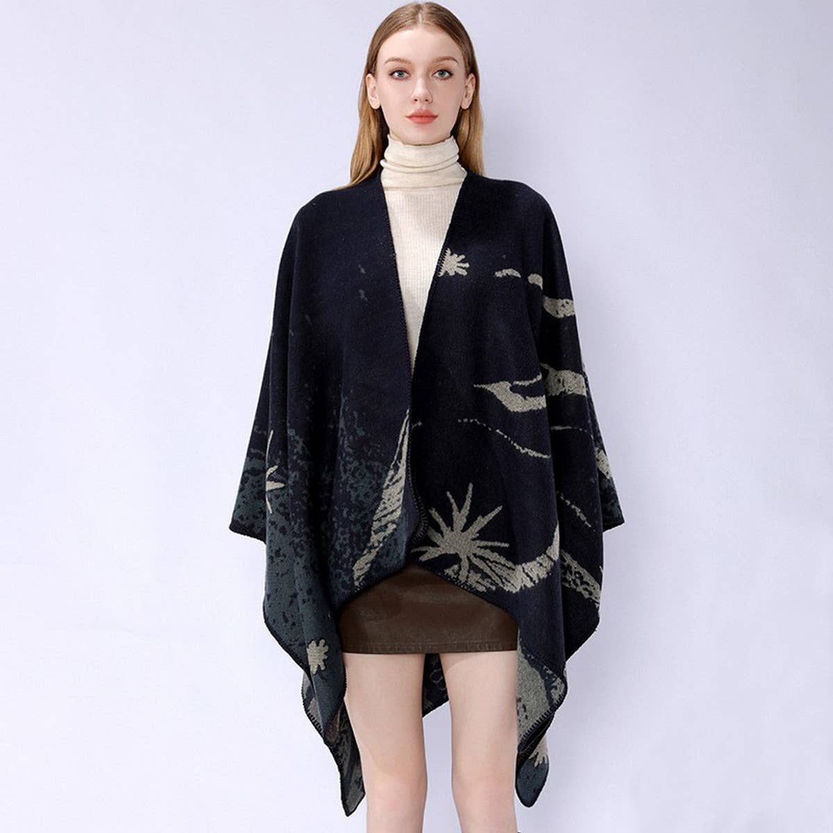 NEW FASHION WAVE PATTERN TRAVEL SHAWL WOMEN