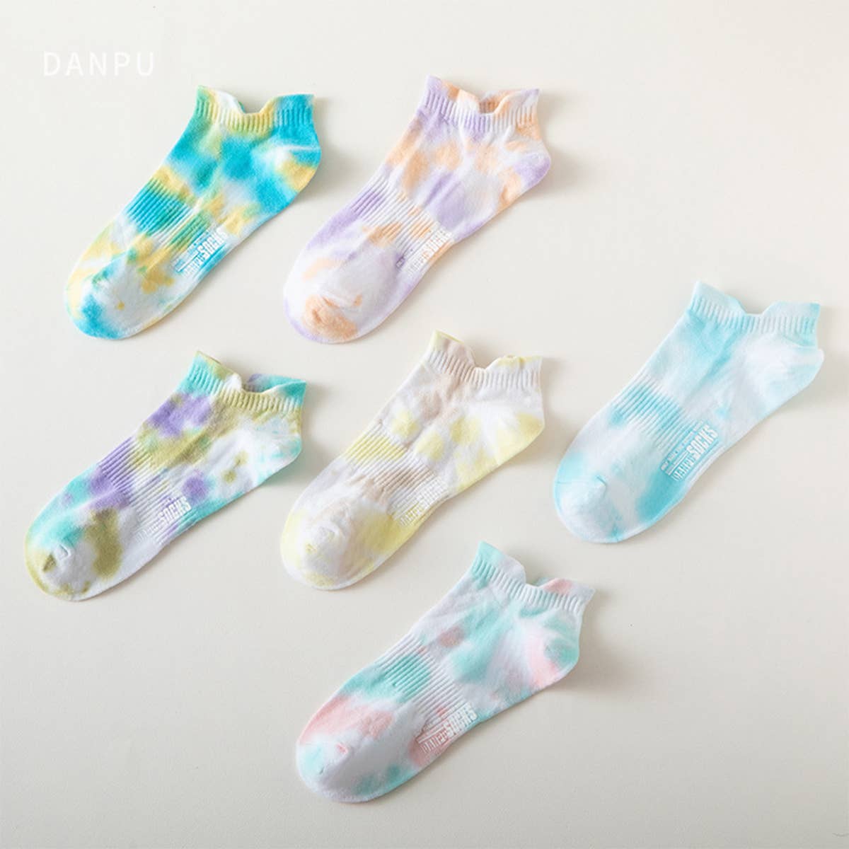 WOMEN TIE-DYE ANTI-DROP HEEL SOCKS