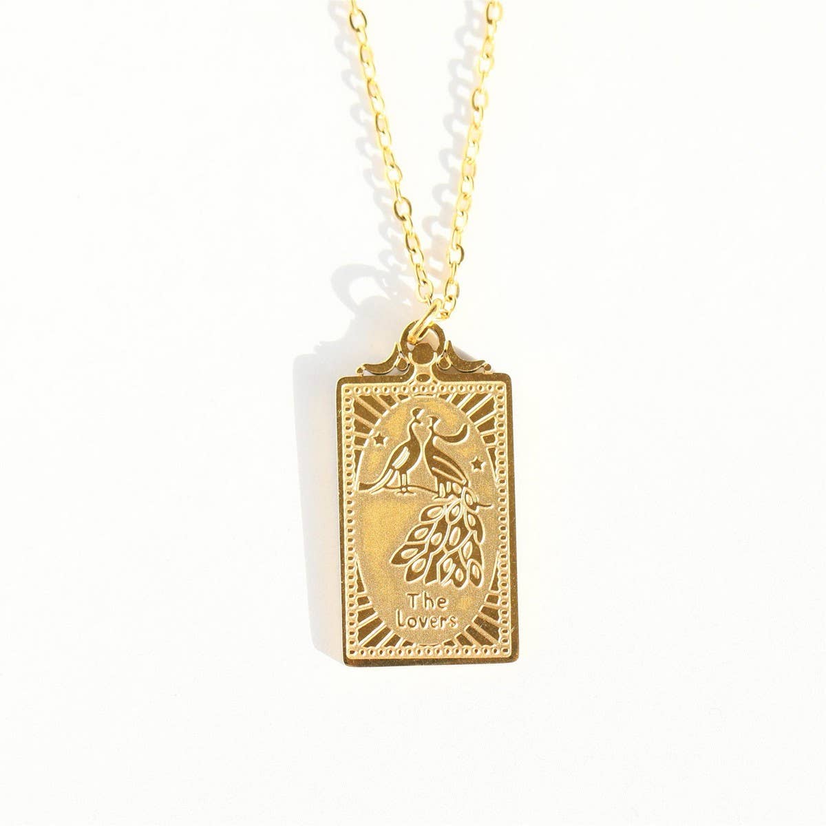 New Retro Classic Gold Tarot Necklace