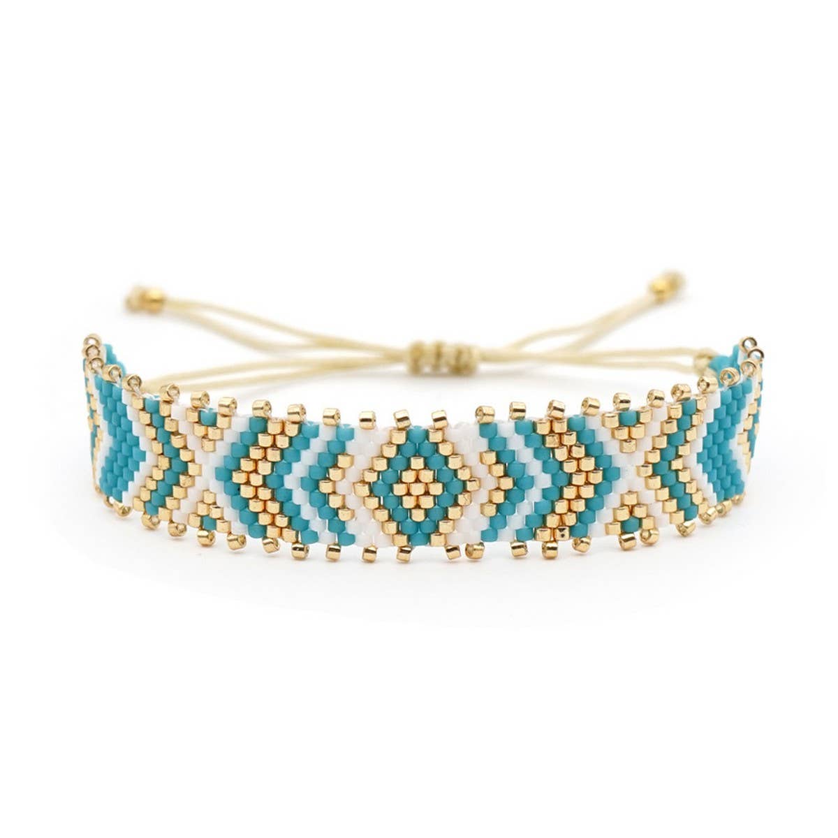 RICE BEAD HAND-WOVEN BEADED BRACELET