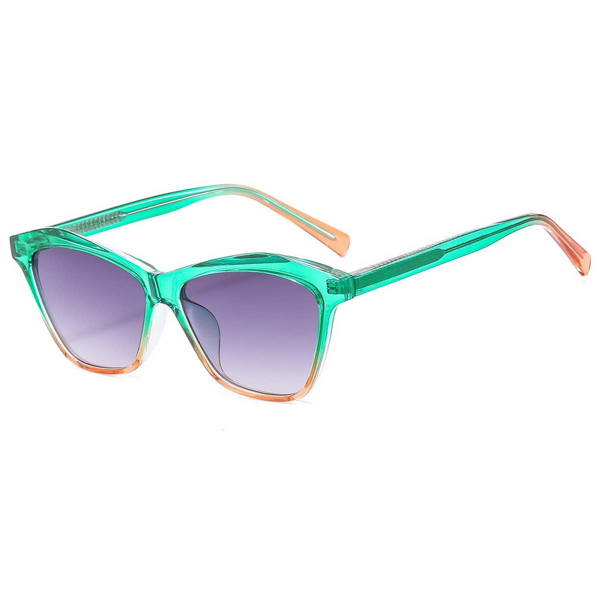 Fashion Colorblock Clip-On Temple Sunglasses Women_CWASG1171