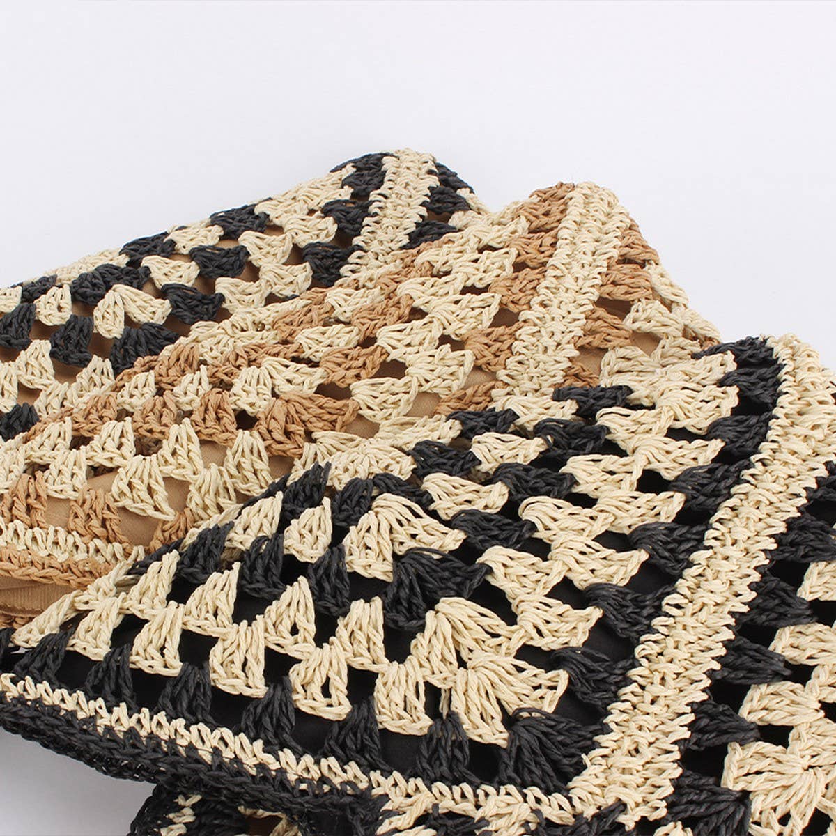 POPULAR RETRO ETHNIC STYLE PAPER ROPE WOVEN BAG_CWAB4695