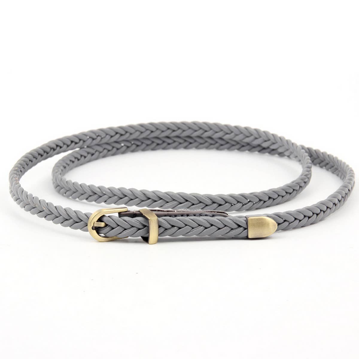 CWABE0875_VINTAGE HAND-WOVEN PIN BUCKLE BELT